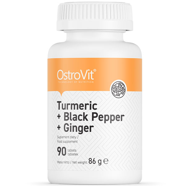 OstroVit Turmeric + Black Pepper + Ginger 90 tabs
