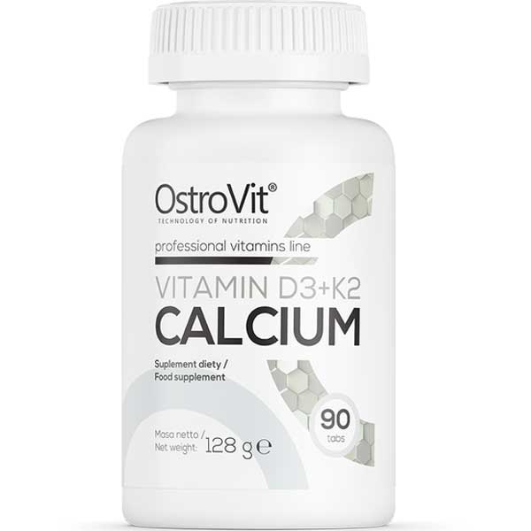 OstroVit Vitamin D3 + K2 Calcium - 90 Tabs