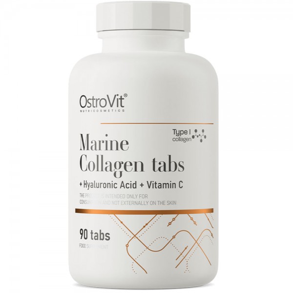 OstroVit Marine Collagen + Hyaluronic Acid and Vitamin C 90 tabs