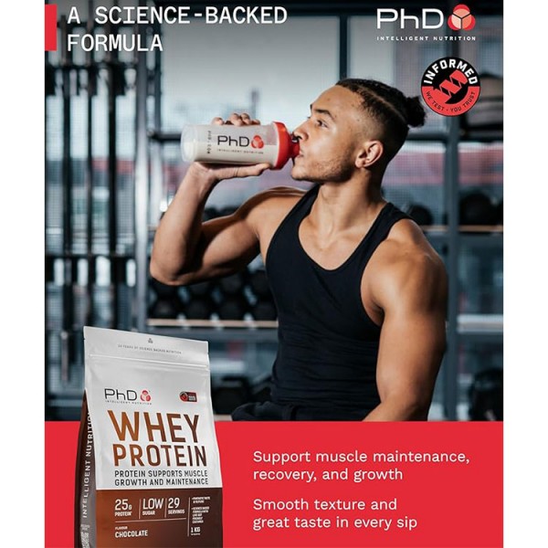 PhD Whey Protein 1kg + FREE Shaker