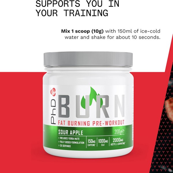 PhD Burn Pre Workout 200g 