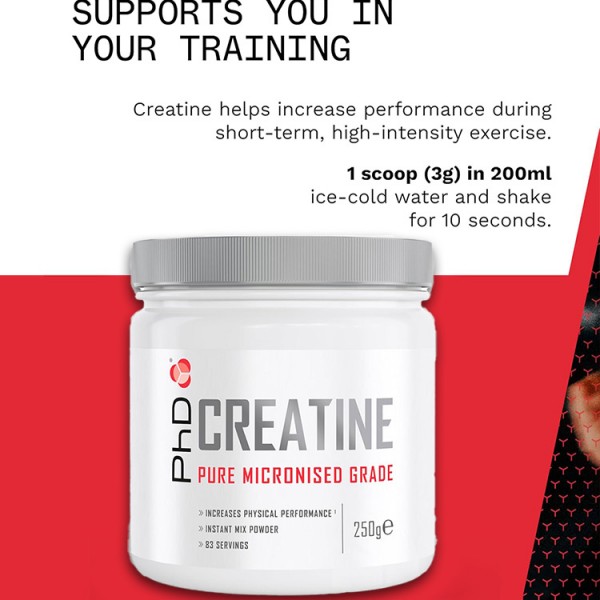 PhD Creatine Micronised Powder 250g