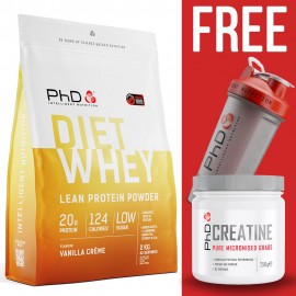 PhD Diet Whey 2kg + Free PhD Creatine & Shaker