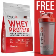 PhD Whey Protein 1kg + FREE Shaker