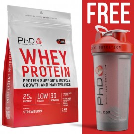 PhD Whey Protein 1kg + FREE Shaker