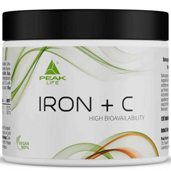 Peak Iron + Vitamin C - 120 Tabs