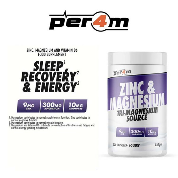 Per4m Zinc & Magnesium - 120 Capsules
