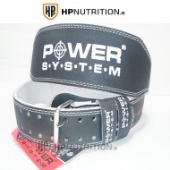 Power System Weight Lifting 4" Leather Belt Power Basic 3250