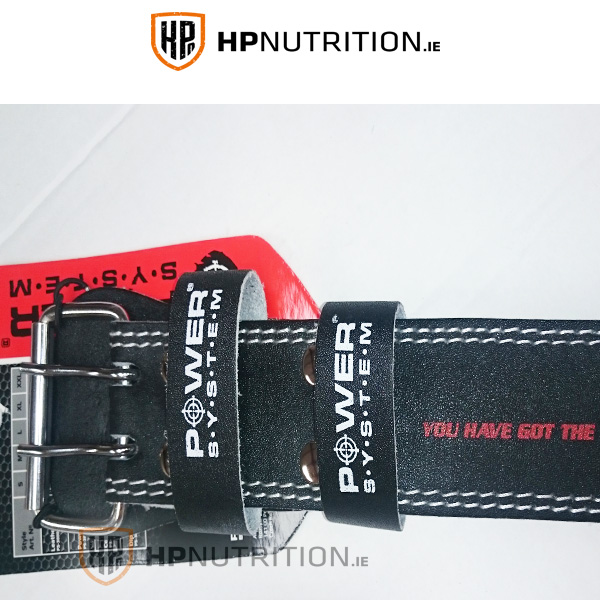 Power System Weight Lifting 4" Leather Belt Power Basic 3250