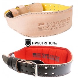 Power System ELITE Weight Lifting 6" Leather Belt PS-3030 