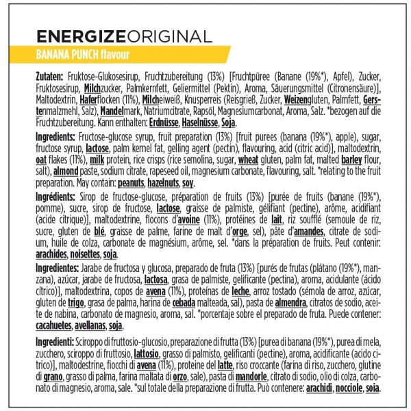 PowerBar Energize Energy Bars 55g - Box of 15