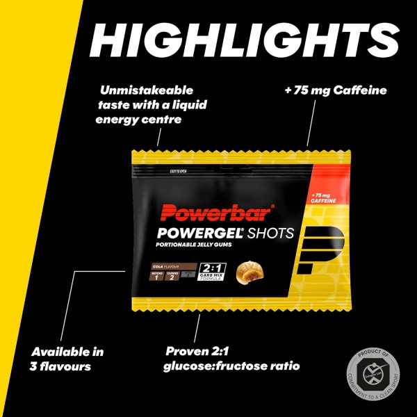 PowerBar PowerGel Shots with C2MAX 60g x 24 Packs 