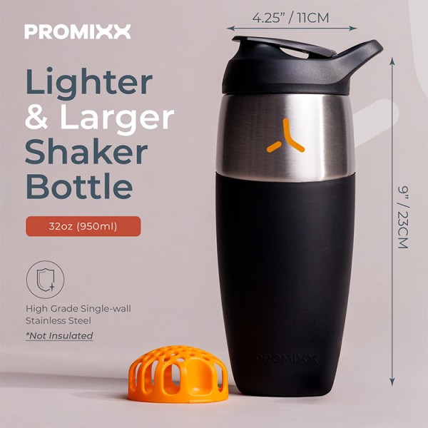 Promixx Pursuit Single Wall Stainless Steel Shaker - 950ml