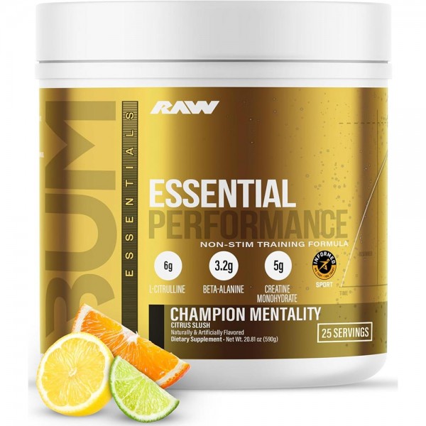 Raw Nutrition CBUM Essential Performance Non - Stim 25 Servings