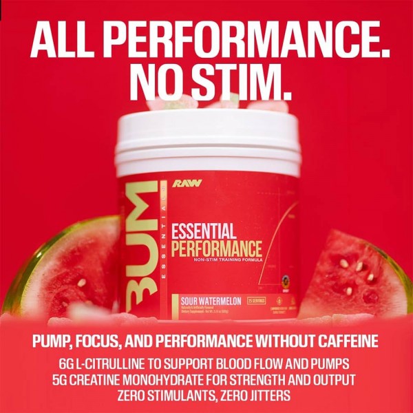 Raw Nutrition CBUM Essential Performance Non - Stim 25 Servings