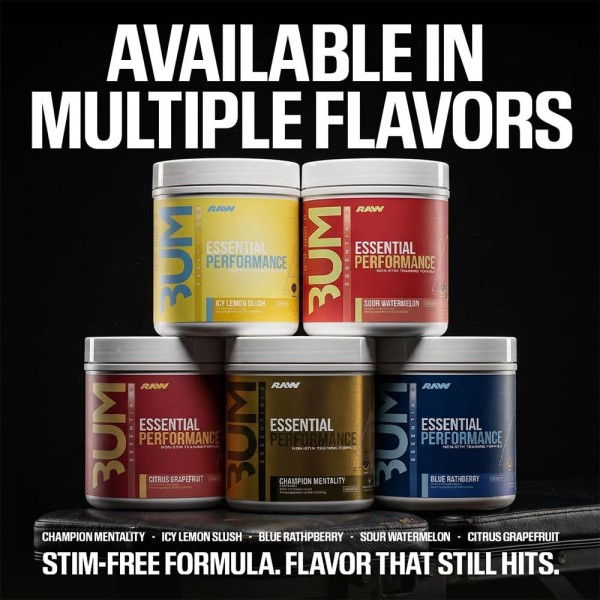 Raw Nutrition CBUM Essential Performance Non - Stim 25 Servings