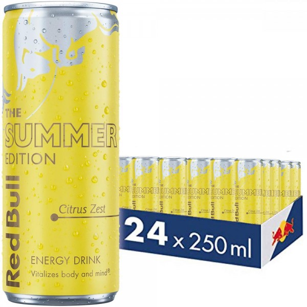 Red Bull Energy The Summer Edition Citrus Zest - 24 x 250ml