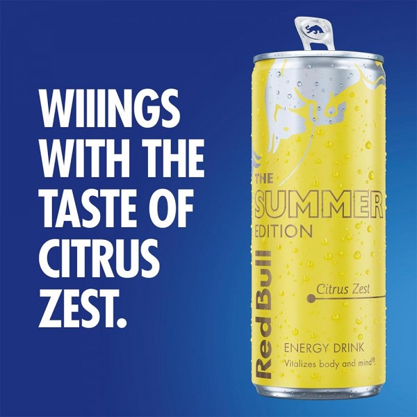 Red Bull Energy The Summer Edition Citrus Zest - 24 x 250ml