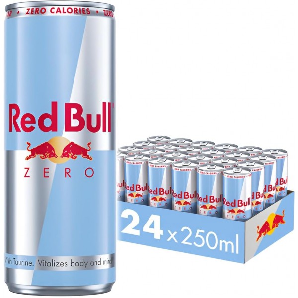 Red Bull ZERO Sugar Zero Calorie 250ml x 24 Cans