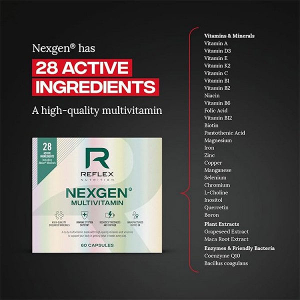 Reflex Nexgen MultiVitamin 60 Caps 