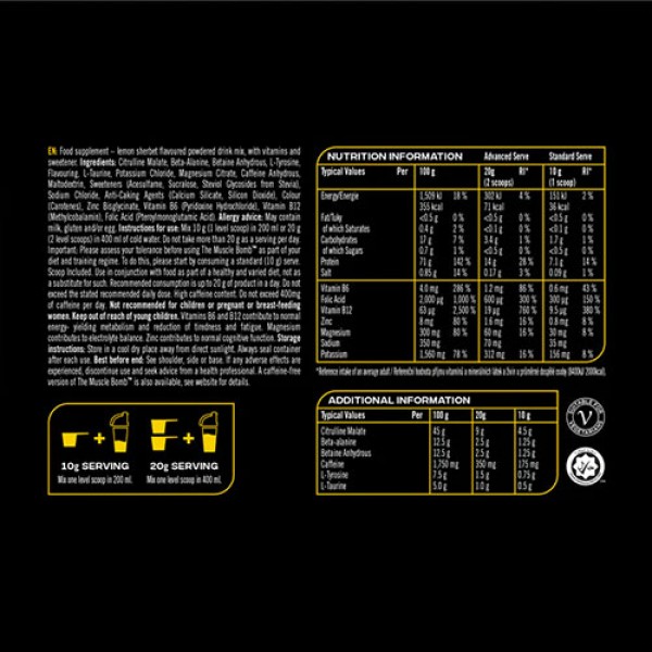 Reflex The Muscle Bomb Pre Workout 400g  