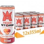 REIGN Peach Nectarine Storm Energy 355ml x 12