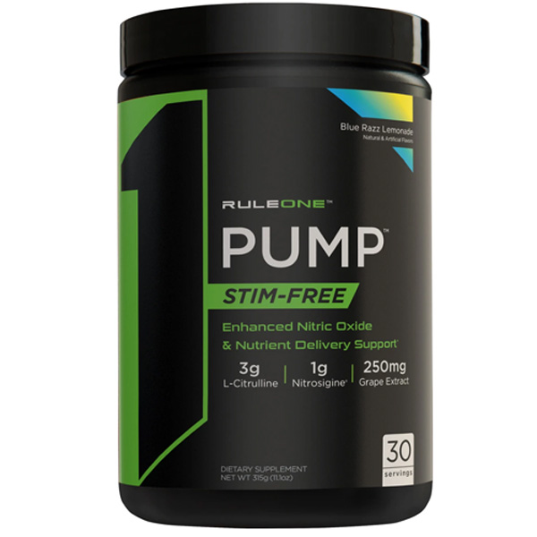 RuleOne R1 Pump Stim Free Pre Workout 30 Servings