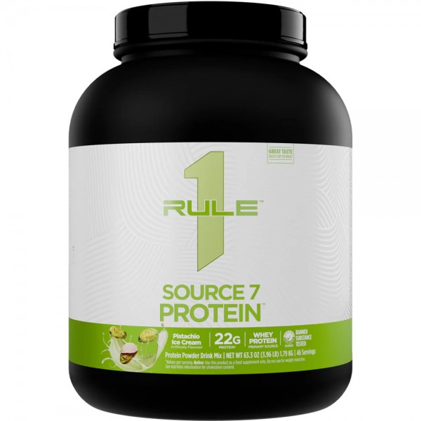 RuleOne R1 Source 7 Protein - 1.8kg + Free RuleOne Shaker