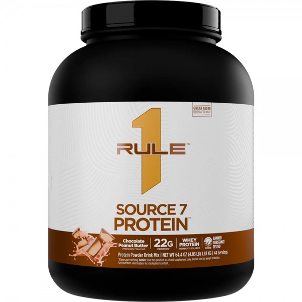 RuleOne R1 Source 7 Protein - 1.8kg + Free RuleOne Shaker