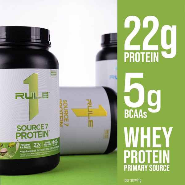 RuleOne R1 Source 7 Protein - 1.8kg + Free RuleOne Shaker