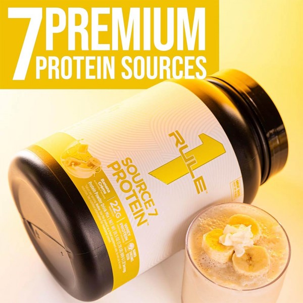 RuleOne R1 Source 7 Protein - 1.8kg + Free RuleOne Shaker