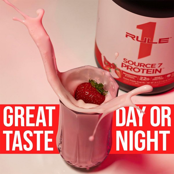 RuleOne R1 Source 7 Protein - 1.8kg + Free RuleOne Shaker
