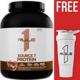 RuleOne R1 Source 7 Protein - 1.8kg + Free RuleOne Shaker
