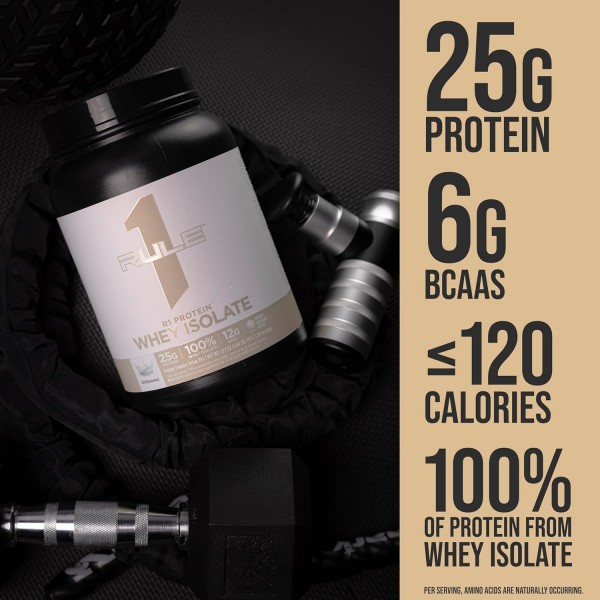 RuleOne Naturally Flavoured R1 Whey Protein Isolate & Hydrolysate 763g
