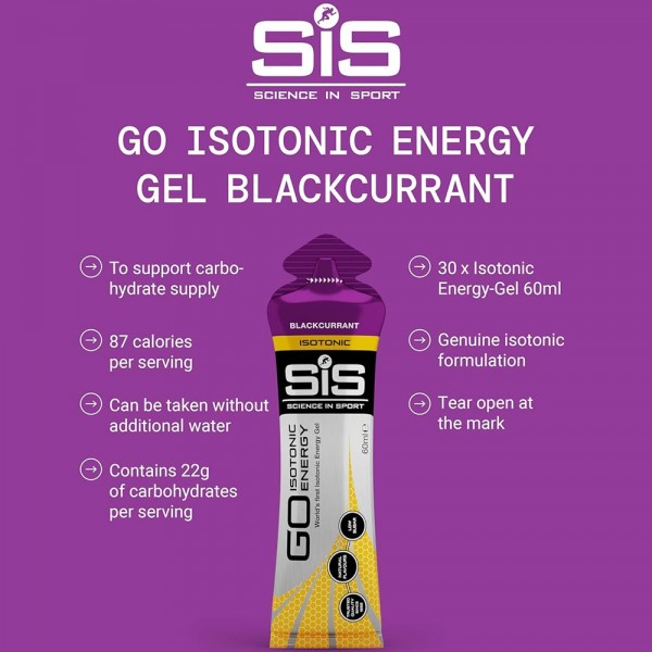 SiS Go Isotonic Energy Gels 60ml x 30 Pack 