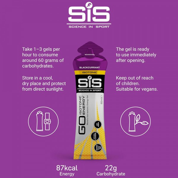 SiS Go Isotonic Energy Gels 60ml x 30 Pack 