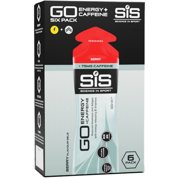 SiS GO Isotonic Energy Gels with Caffeine - 6 x 60ml