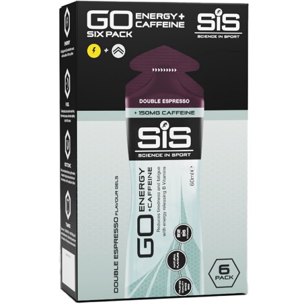 SiS GO Isotonic Energy Gels with Caffeine - 6 x 60ml