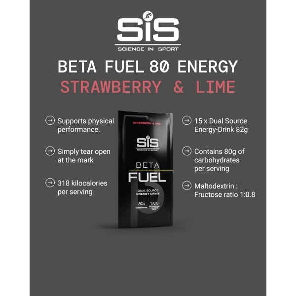 SiS Beta Fuel 80 - 15 x 82g  - Optimized 1:0.8 Ratio