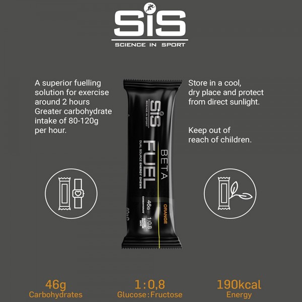 SiS Beta Fuel Energy Chews 60g x 20 Pack 