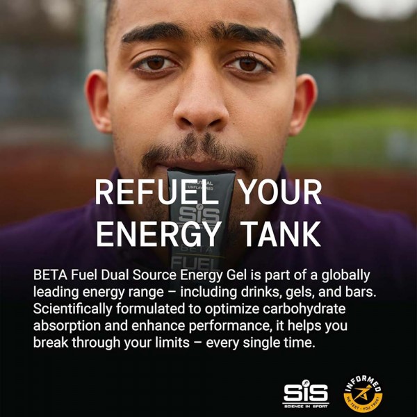 SiS Beta Fuel Energy Gels 60ml x 6 Pack