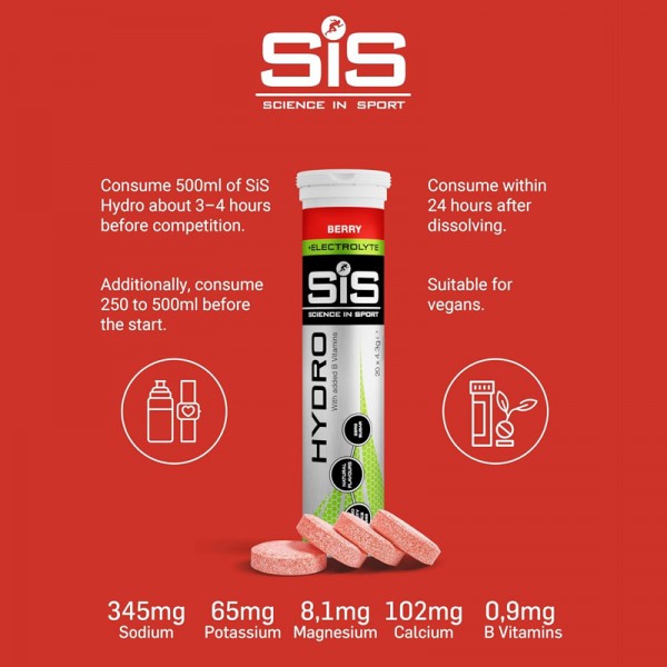 SiS Go Hydro Electrolytes Hydration (8 Tube Pack)