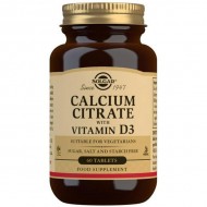 Solgar Calcium Citrate with Vitamin D3 - 60 Tabs