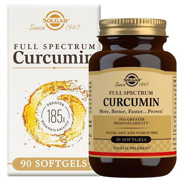Solgar Full Spectrum Curcumin 185x Softgels - Pack of 90