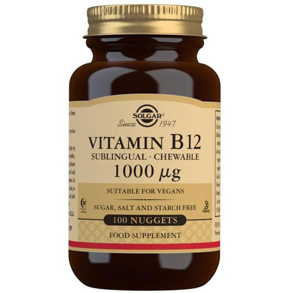 Solgar Vitamin B12 1000mcg - 100 Chewable Nuggets