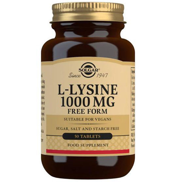 Solgar L-Lysine 1000mg 50 Tabs