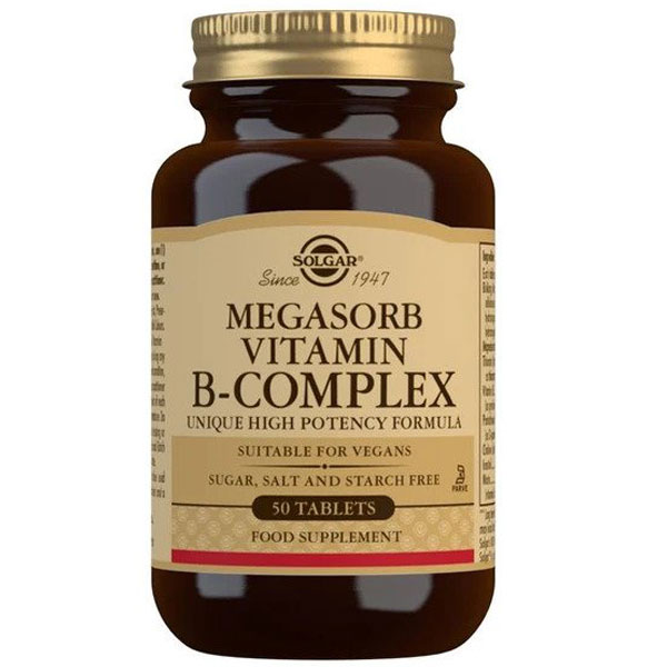 Solgar Megasorb Vitamin B Complex 50 Tablets