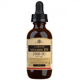 Solgar Liquid Vitamin D3 2500 IU (62.5 mcg) - Natural Orange Flavour - 59ml