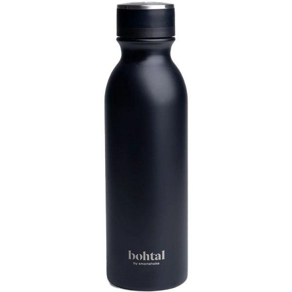 Bohtal Smartshake Insulated Stainless Steel Water Bottle - Black (600ml)	
