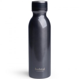 Bohtal Smartshake Insulated Stainless Steel Water Bottle - Metalic Grey (600ml)	